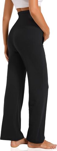 V VOCNI Maternity Pants Wide Leg Work Dress Pregnancy Trousers | Over the Belly , Loose Fit, Side Pockets, Business Office Slacks, Yoga Lounge Casual Pregnancy Pants in Saudi Arabia
