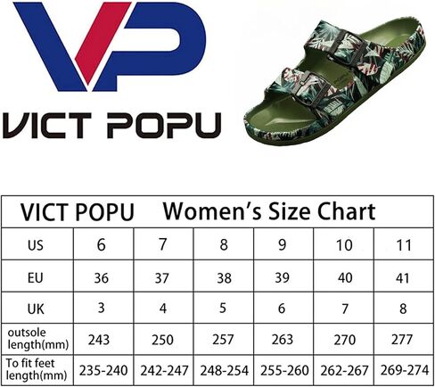 صندل نسائي من VICT POPU بحزام بإبزيم مزدوج قابل للتعديل ومقاوم للماء من مادة EVA in Kuwait