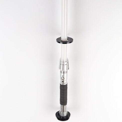 lightsaber stand lightsaber display stand lightsaber holder lightsaber wall mount vertical acrylic lightsaber display stand for lightsaber storage and display (black 1 Hole 1 pack) in Saudi Arabia
