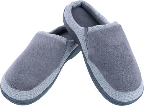 isotoner Men's Microterry and Waffle Travis Slip-on Hoodback Slipper in Kuwait
