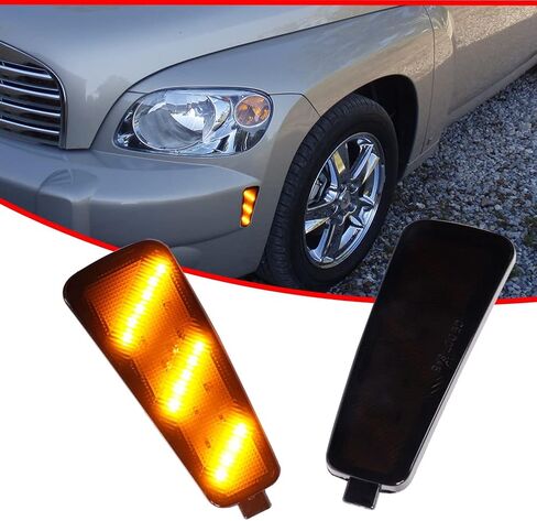 for 2006 2007 2008 2009 2010 2011 Chevrolet HHR Smoked Lens Front & Rear Bumper Corner Side Marker Lights Housing Assembly Kit,4 pcs in Kuwait