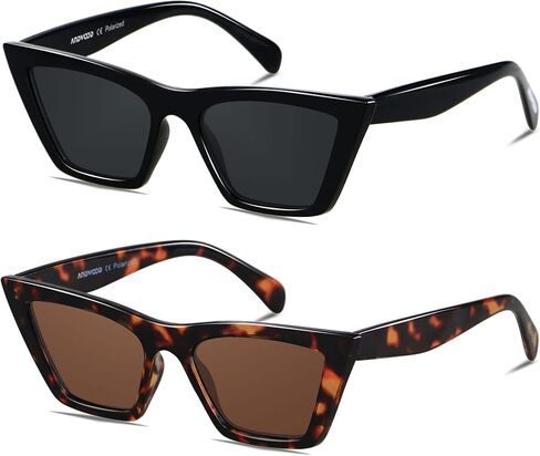 نظارات شمسية من ANDWOOD على شكل عين القطة للنساء بإطارات Cateye مستقطبة ونظارات شمسية كلاسيكية مربعة كلاسيكية كلاسيكية in Kuwait