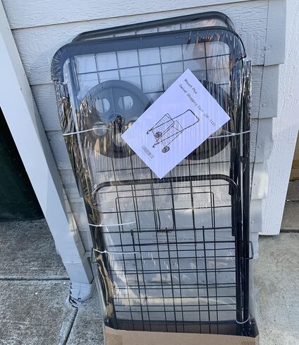 عربة تسوق أدوات البقالة الدوارة Mount Plus SF-118-2 مع سلة مزدوجة | قابلة للطي بسهولة ومحمولة لتوفير المساحة والمتانة الثقيلة | تتحرك بسلاسة في الشوارع والمتاجر والأرصفة وفي الداخل in Kuwait