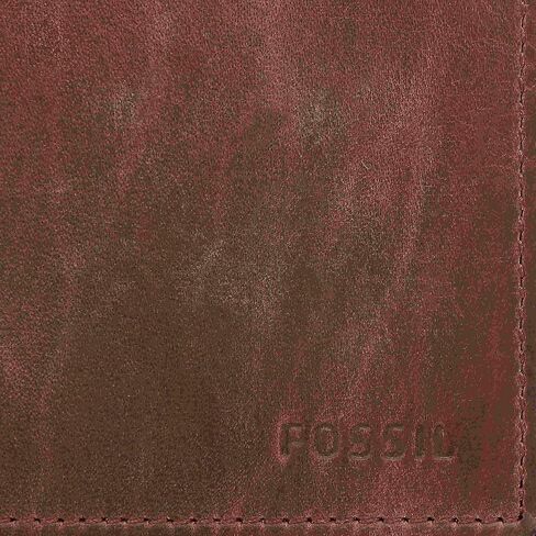 Fossil Men's Derrick Leather RFID-Blocking Bifold Passcase with Removable Card Case Wallet for Men in Saudi Arabia