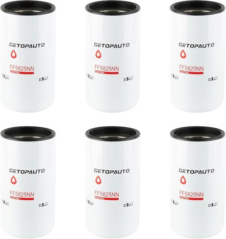 FF5825NN Fuel Filter Compatible with Cummins ISX11.9 ISX15.0 QSX11.9 X15 Engines Fits Freightliner Peterbilt Kenworth Volvo Trucks Replaces 5599456 5365988 DBF6776 BF46129 WF10515(set of 6) in Saudi Arabia