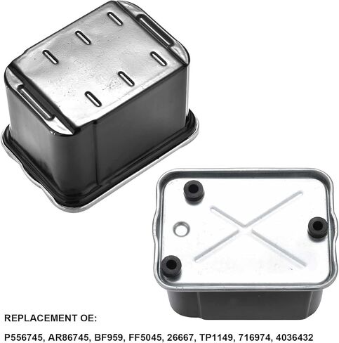 AR86745 فلتر الوقود الإضافي متوافق مع John Deere 1177 2254 4050 5720 6610 7600 8100 8100T 9986 فلتر الوقود مربع الصلب المفاجئة استبدال BF959 FF5045 P556745 RE27091 in Kuwait