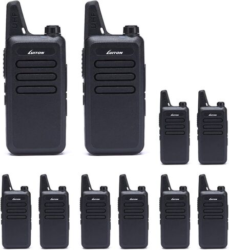 LUITON Mini Kids Walkie Talkies مع Micro USB Charging LT-316 Uhf راديو ثنائي الاتجاه (10 قطع) in Kuwait