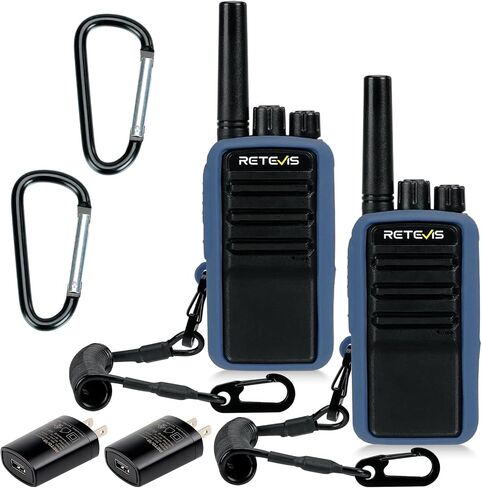 Retevis RA55 Mountain Radios, 148g Noise Reduction 2 Way Radio, 1200mAh Rocky Walkie Talkies Long Range, Carabiner Clip, Rechargeable Two Way Radios for Mountaineering, Climbing, Camping 2 Pcs in Saudi Arabia