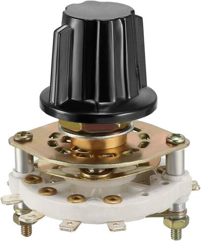 uxcell 1P9T 1 Pole 9 Position 1-Deck Band Channel Rotary Switch Selector with Knob in Saudi Arabia