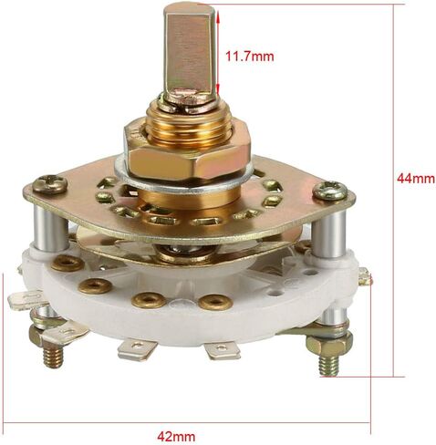 uxcell 1P9T 1 Pole 9 Position 1-Deck Band Channel Rotary Switch Selector with Knob in Saudi Arabia