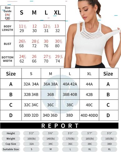 RUNNING GIRL Sports Bras for Women High Support,Seamless Ribbed Longline High Neck Sports Bra Racerback Padded Crop Top Yoga in Saudi Arabia