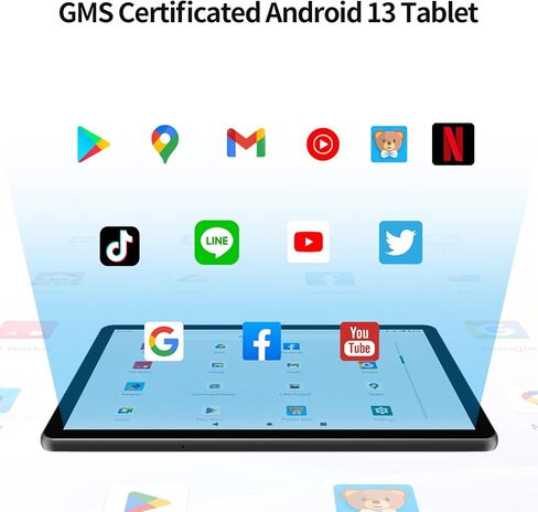 2024 10.1 inch Android 13 Tablets, Octa-Core Processor, 8GB RAM 64GB ROM 512GB Expanable , 6000mAh Battery, HD IPS Touch Screen, 5G/2.4G WiFi6, Bluetooth 5.0, Split Screen, Widget Support (Blue) in Saudi Arabia