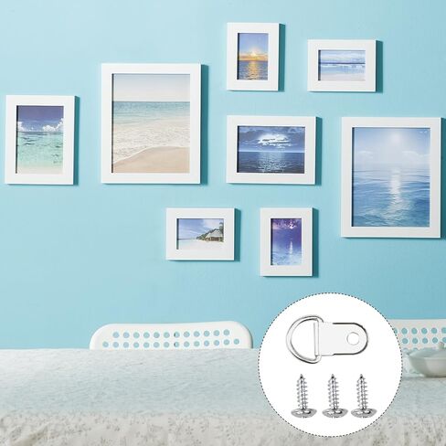 96 قطعة من شماعات إطار الصورة، مجموعة تعليق الصور مع براغي وخطاطيف للصور لتعليق لوحة الصور العائلية على الحائط in Kuwait