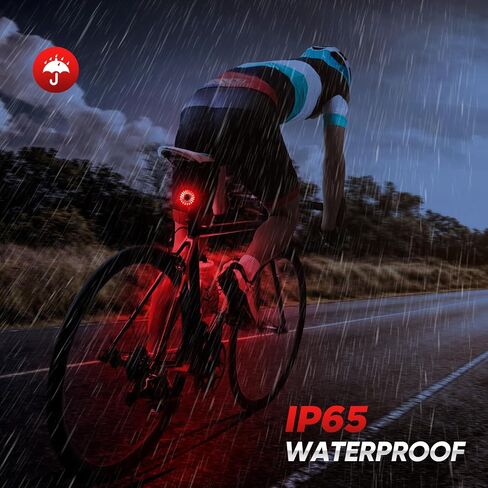 Smart Rear Bike Brake Light - with Light & Vibration Sensor, 0.06lb, 1.4in, IP65, Aluminum Casing, Rechargeable USB-C, Under Saddle/Seat Post Mounting, DON PEREGRINO BX3 in Saudi Arabia