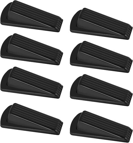 Door Stoppers, 8 Pack Premium Rubber Door Stoppers for Bottom of Door Security Rubber, Door Stopper Wedge for Carpet Heavy Duty Door in Saudi Arabia
