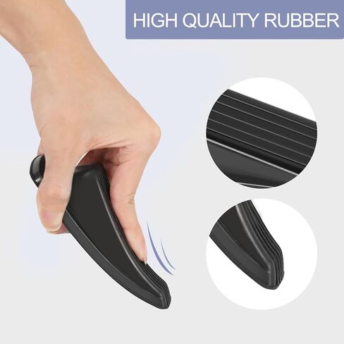 Door Stoppers, 8 Pack Premium Rubber Door Stoppers for Bottom of Door Security Rubber, Door Stopper Wedge for Carpet Heavy Duty Door in Saudi Arabia