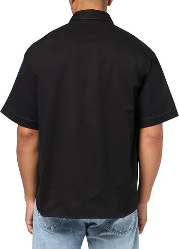 HUGO Men's Small Logo Short Sleeve Button Down Shirt in Saudi Arabia