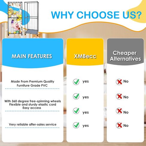 حامل حيوانات محشو كبير لتخزين حديقة الحيوانات المحشوة من مادة PVC رف منظم للتخزين من القطيفة مع شريط مطاطي كهدية عيد ميلاد لغرفة النوم (رمادي) in Kuwait