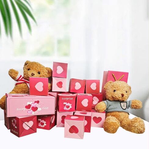 CUHBIV Exploding Surprise Gift Box, 14 Count, Pop-Up Cash Gift Box for Birthday, Anniversary, Valentine, Creative DIY Gift Wrapping in Saudi Arabia