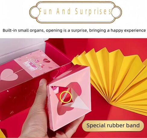 CUHBIV Exploding Surprise Gift Box, 14 Count, Pop-Up Cash Gift Box for Birthday, Anniversary, Valentine, Creative DIY Gift Wrapping in Saudi Arabia