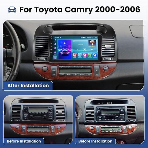 [2G+64G] Hikity Stereo for Toyota Camry 2000-2006, 9 Inch Android 13 Stereo Touch Screen Wireless Apple Carplay Android Auto Radio with GPS Navigation WiFi Bluetooth Backup Camera in Saudi Arabia