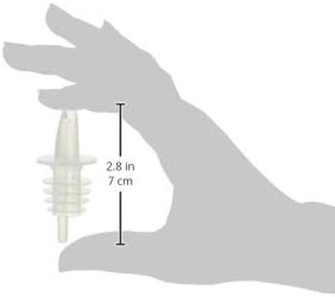 Winco Free Flow Pourers, Clear - 12 Pieces, Medium in Saudi Arabia