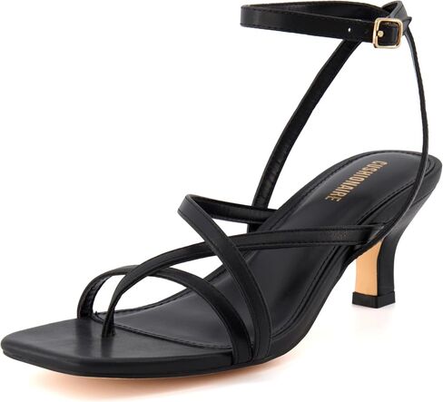 CUSHIONAIRE Women's Kitten heel sandal +Memory Foam and Wide Widths Available in Kuwait