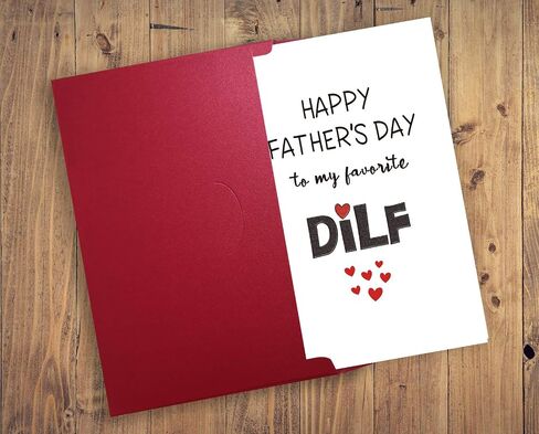 بطاقة عيد أب سعيد من الزوجة، بطاقة DILF مضحكة للأب والأب، إلى DILF المفضلة لديك in Kuwait