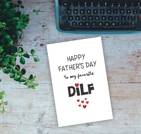 بطاقة عيد أب سعيد من الزوجة، بطاقة DILF مضحكة للأب والأب، إلى DILF المفضلة لديك in Kuwait
