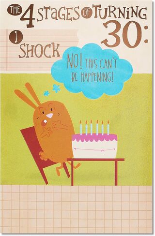 American Greetings Funny 30th Birthday Card (Four Stages) in Saudi Arabia