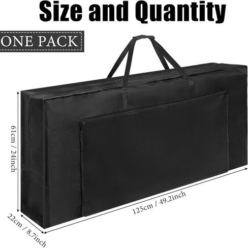 Frienda Cornhole Carrying Case 4' x 2' Regulation Size Heavy Duty 600d Oxford Cloth Cornhole Board Carrying Bag with Padded Shoulder Strap Pockets and Double Slide Zipper for Cornhole Outdoor Games in Saudi Arabia