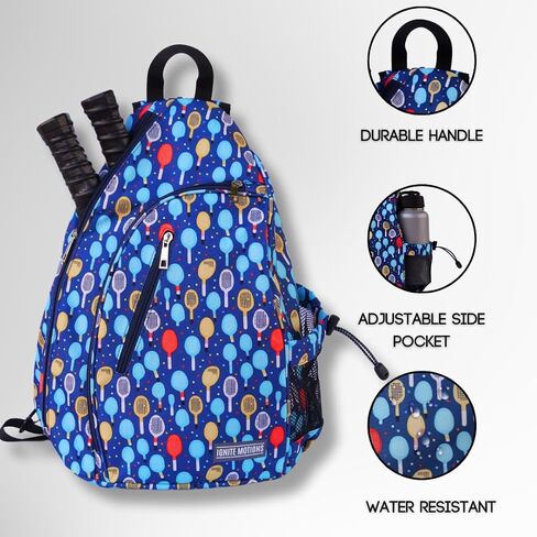 Pickleball Bag for Men & Women Pickleball Backpack - Adjustable Sling Bag/Crossbody with Fence Hook in Saudi Arabia