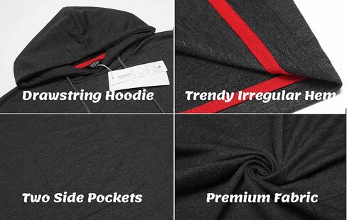 COOFANDY Unisex Casual Hooded Poncho Cape Cloak Fashion Coat Hoodie Pullover with Pocket in Saudi Arabia