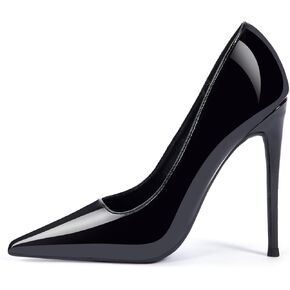 GENSHUO Women Fashion Pointed Toe High Heel Pumps Sexy Slip On Stiletto Party Shoes