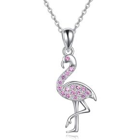 YFN Sterling Silver Necklace for Girls Unicorn/Dinosaur/Flamingo Pendant Necklaces Jewelry Gift for Women Teen Girls
