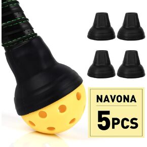 5 PCS Pickleball Ball Retriever, Silicone Pickleball Picker, Pickleball Grabber, Pickleball Suction Cup for Paddle, Picks Up Balls Easily Without Bending Down, Fits Any Standard Pickleball Paddles