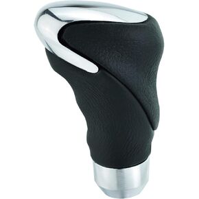 Abfer Car Gear Shift Knob Leather Stick Shifter Knobs Head Replacement Fit for Most Manual Vehicles, Black