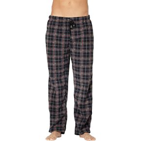 INTIMO Men's Microfleece Plaid Lounge Pant