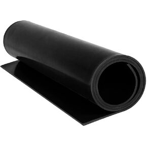 Neoprene Rubber Strips Roll,3" Wide × 10' Long by 1/8"(.125)" Thick, Easy Cut Solid Neoprene Rubber Sheet for DIY Gaskets, Pads, Seals, Crafts, Flooring,Weather Stripping, Anti-Slip,Leveling