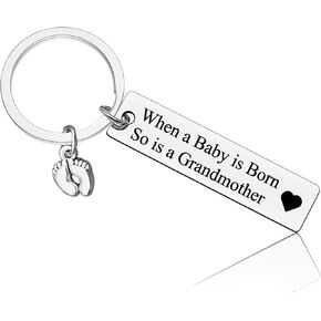 Baby Announcement Gift for New Grandma Keychain Grandma to Be Gift Keychain Grandmother Announcement Gift New Grandmother First Time Grandma Gifts Keychain Grandma Christmas Gift