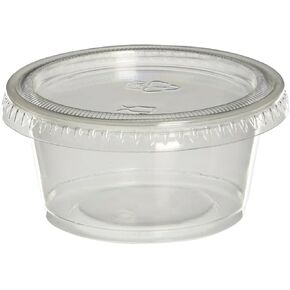 Jello Shot Souffle Cups with Lids, 2-Ounce, Translucent, 40-Pack