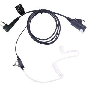 Surveillance Headset Acoustic Tube Earpiece with MIC Compatible with MotorolaTwo Way Radio