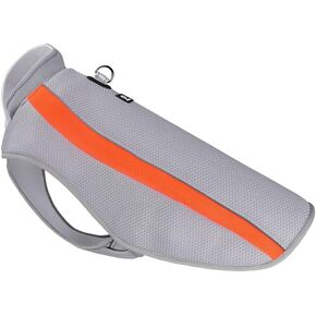 Dog Cooling Vest UV Protection, Lightweight Cooling Harness for Large Dogs with Evaporative Cool Technology for Training Camping, Orange, 5XL