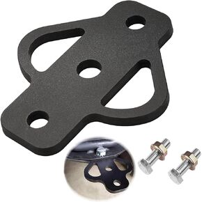 3-Way Trailer Hitch Adapter Receiver Hitch for Lawn Mower Three Way ATV Hitch Attachments for Golf Cart Garden Tractor Flat Towing Tow Ball Mount Lawn Mower Chain and Tow Strap (1)