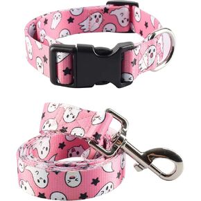 2PCS Dog Thanksgiving Collar with Pet Funny Turkey Leash Set Cat Adjustable Dog Cute Fall Collars for Small Medium Large Pets Dogs Cats (Medium)