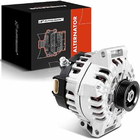 A-Premium Alternator Compatible with Pontiac G6 2006-2008, Grand Am 2005, Solstice 2006-2009 & Saturn Sky 2007-2010, L4 2.4L, 120A 12V 5-Groove Clockwise Pulley, Replace# 10372313, 15794596, TG13S016