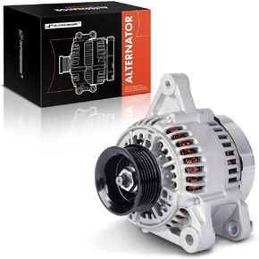 A-Premium Alternator Compatible with Toyota Camry 1997-1999, Solara 1999, 3.0L, 12V 90A 6-Groove Pulley Clockwise, Replace# 27060-20040-84, 27060-20040