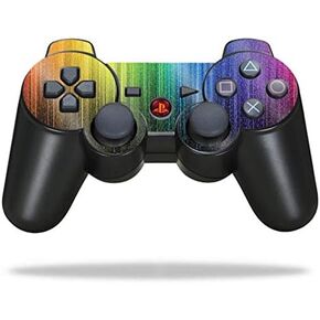MightySkins Glossy Glitter Skin for Sony Playstation 3 PS3 Controller - Rainbow Streaks | Protective, Durable High-Gloss Glitter Finish | Easy to Apply, Remove, and Change Styles | Made in The USA