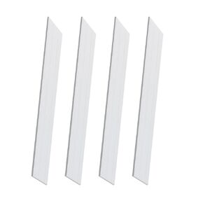 6061 Aluminum Bar，3/16"Thickness x 2"Width x 12"Length Rectangle Aluminum Flat Bars，4 Pcs