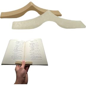 .gcode Book Page Holder (Pack of 2) | Thumb Book Holder for Reading | Made in USA (Cream & Natural)